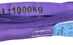 Curea flexibilă SHZ Round Sling 3m, max. Load 1000KG nach EN 1492-2 SF7 violett