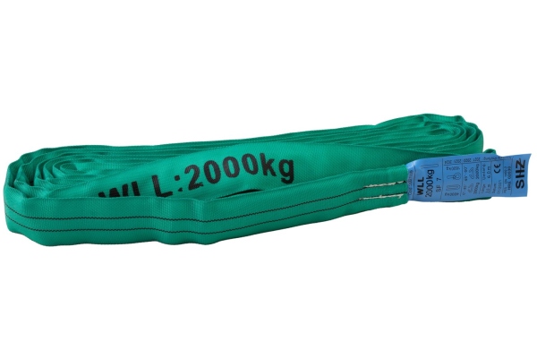 Round Sling 3m, max. Load 2000KG nach EN 1492-2 SF7 green