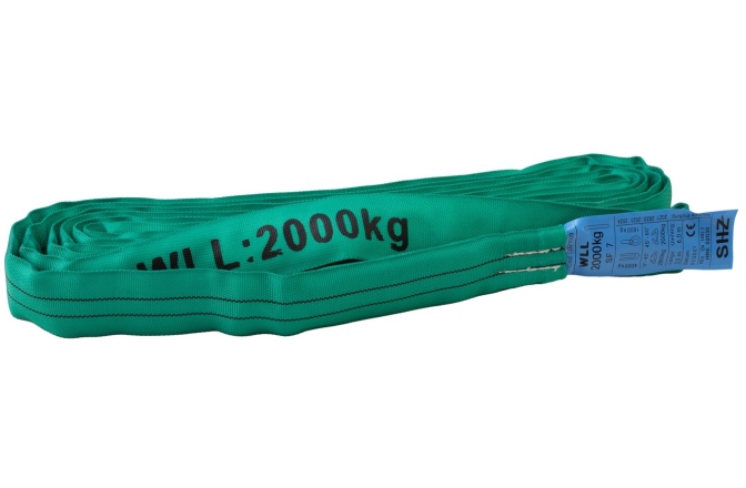 Curea flexibilă SHZ Round Sling 3m, max. Load 2000KG nach EN 1492-2 SF7 green