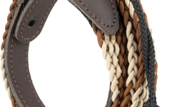 Curea mandolină Daddario 1" Braided Mandolin Strap - Brown/Cream