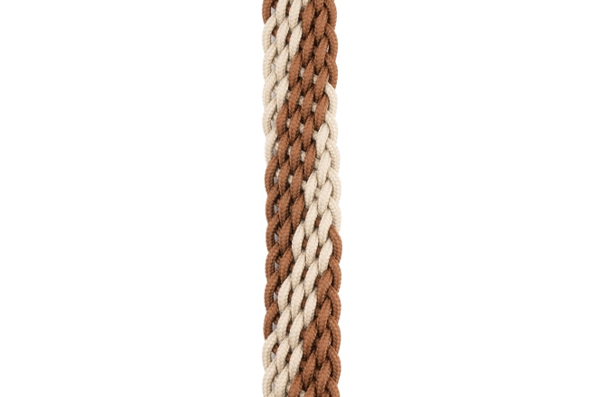 Curea mandolină Daddario 1" Braided Mandolin Strap - Brown/Cream