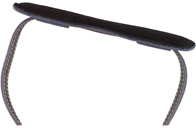 Curea Mandolină Ortega Deluxe Mandolinstrap Leather with Shoulderpart Black