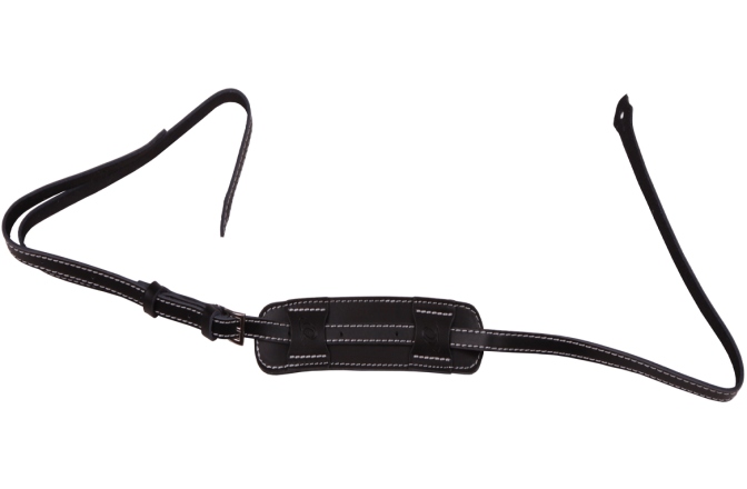 Curea Mandolină Ortega Deluxe Mandolinstrap Leather with Shoulderpart Black