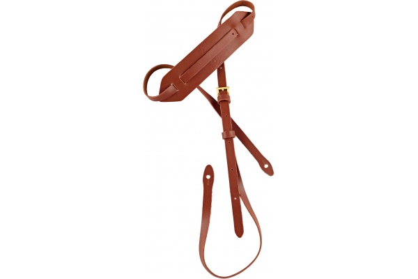 Mandolinstrap Leather with Shoulderpart Brown