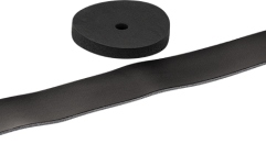 Curea pentru cinel Nino Percussion Leather Straps Large - Black, Incl. Pad