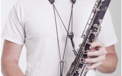 Curea pentru gât Clarinet Bas BG France  C50B Leather strap Clarinet Bas 2-Hook