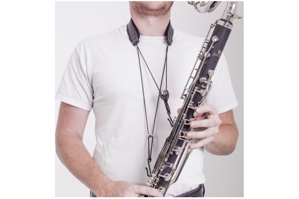C50B Leather strap Clarinet Bas 2-Hook C50B Leather strap Clarinet Bas 2-Hook