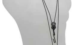 Curea pentru gât Clarinet Bas BG France  C50B Leather strap Clarinet Bas 2-Hook
