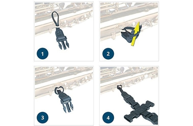 Curea saxofon  Neotech Curea saxofon Soft Harness Negru