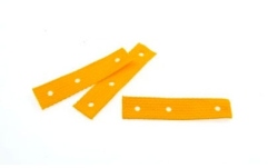 Curea scurtă Hardcase Hardcase Textile Strap Yellow - Short 105mm x 25mm
