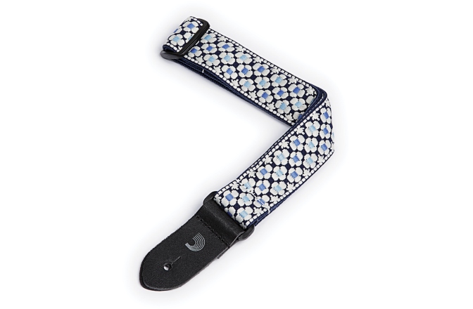 Curea Ukulele Daddario Nylon Ukulele Strap Blue Flowers
