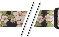 Curea ukulele Gewa Curea ukulele F&S Nylon Ukulele White Hibiscus