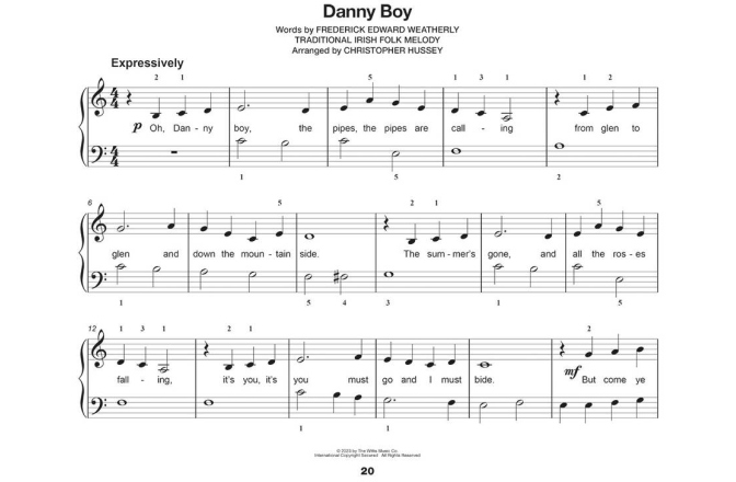 Curs pian John Thompson's Easiest Folk Songs