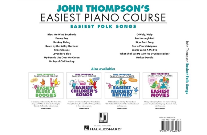 Curs pian John Thompson's Easiest Folk Songs