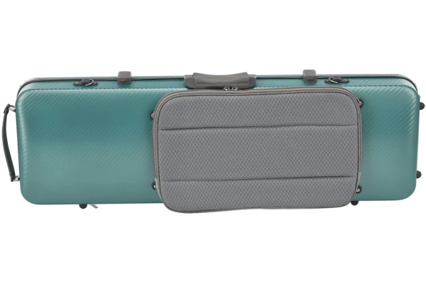Gewa Violin Case Polycarbonat FUN 4/4 - 1/2, Green/White — 3