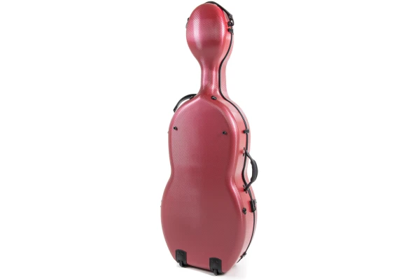 Gewa Cello Case POLYCARBONAT 4.6 4/4 red Rolly — 4