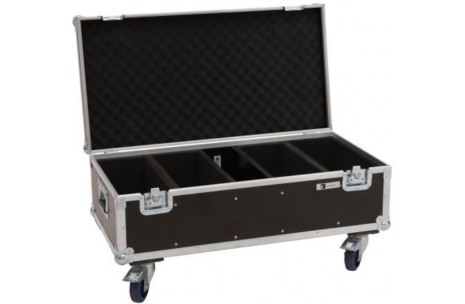Cutie de transport echipamente Roadinger Flightcase 4x Audience Blinder 2x100W with wheels
