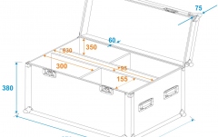 Cutie de transport Roadinger Flightcase 4x LED IP PAR 12x8W QCL/12x9 SQL Spot