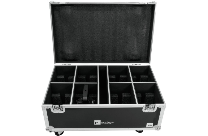 Cutie de transport Roadinger Flightcase 8x LED IP PAR 7x10W RGBL