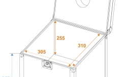 Cutie de transport  Roadinger Flightcase Mirror Ball 30cm
