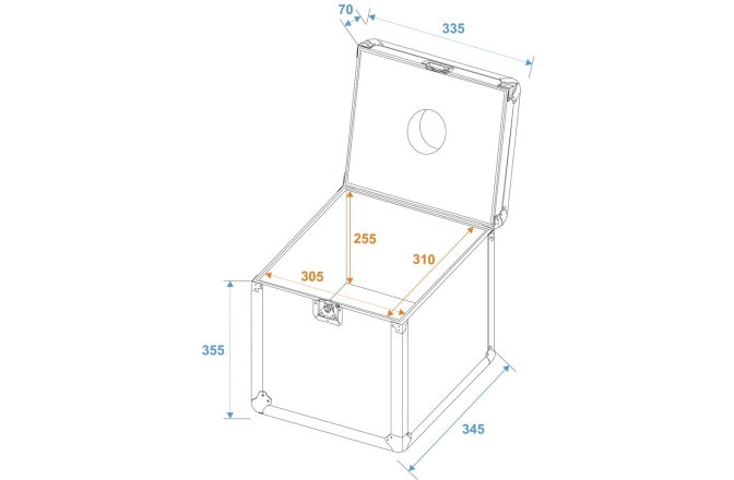 Cutie de transport  Roadinger Flightcase Mirror Ball 30cm
