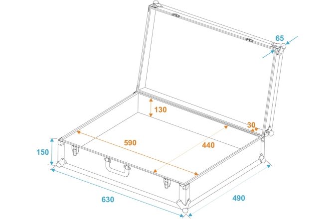 Cutie de transport Roadinger Universal Case Pick 62x47x19cm