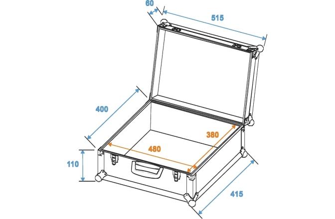 Cutie de transport, universală Roadinger Universal Case FOAM,GR-1 alu