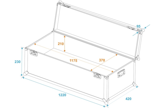 Cutie de transport universală Roadinger Universal Transport Case 120x40x30cm