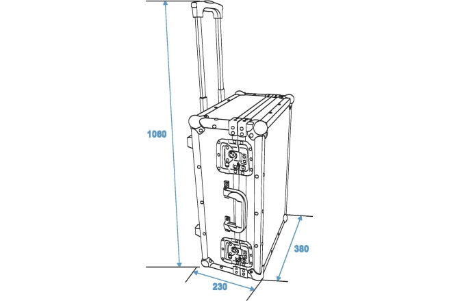 Cutie de transport universală, tip cărucior Roadinger Universal Case with Trolley