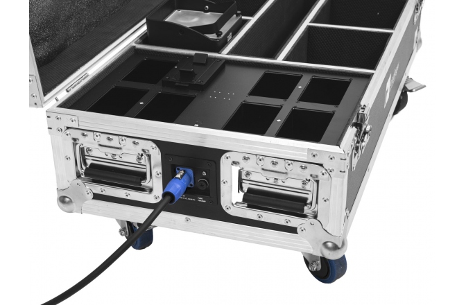 Cutie pentru transportul luminilor Roadinger Flightcase 6x AKKU IP UP-4 Plus HCL Spot WDMX with Charging Function