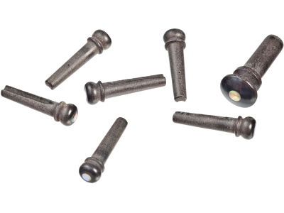 Ebony Bridge Pins with End Pin Set Abalone Inlay