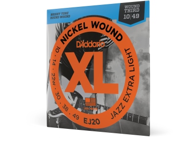 EJ20 Nickel Wound Jazz Extra Light 10-49