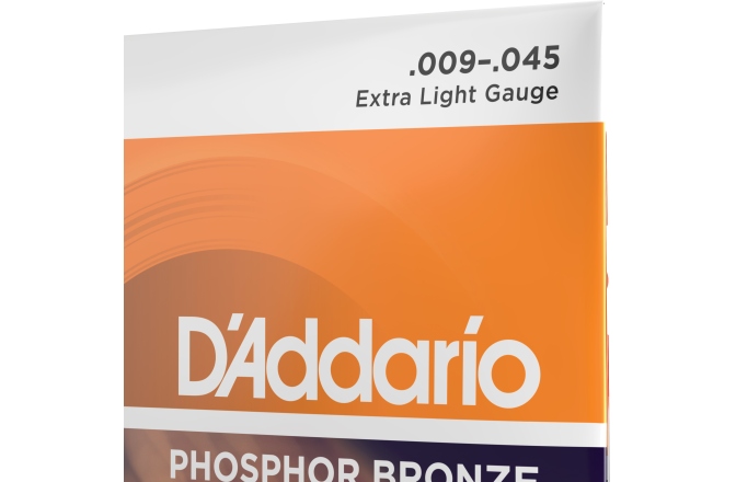 Daddario EJ41 12-String Phosphor Bronze Acoustic Guitar Strings Extra Light 9-45