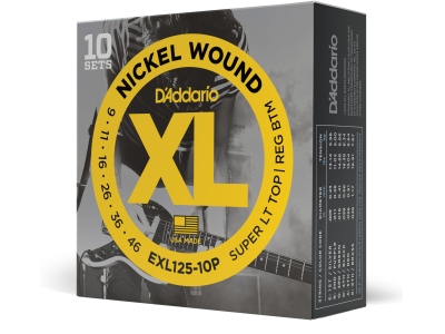 EXL125-10P Nickel Wound Super Light Top/Regular Bottom 09-46 