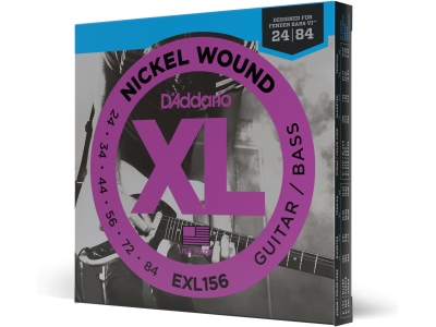 EXL156 Nickel Wound Electric Guitar/Bass Fender Nickel Wound Bass VI 24-84