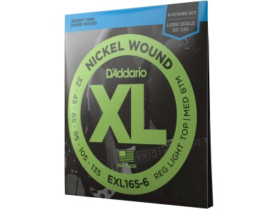 EXL165-6 Custom Light 32-135 Long Scale