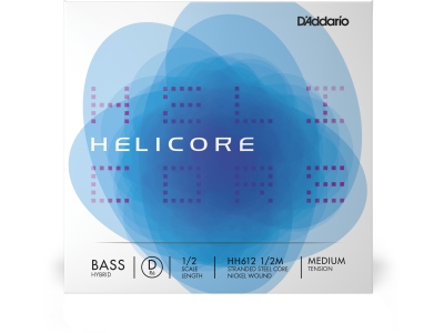 Helicore Hybrid Bass Single D String 1/2 Scale MT