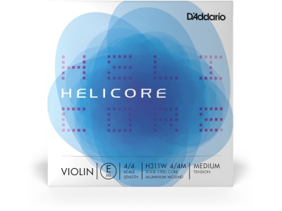 Helicore Violin Single Alum Wound E String 4/4 Scale MT