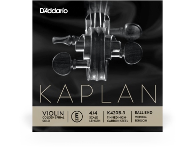 Kaplan Golden Spiral Solo Violin Single E String 4/4 Scale MT