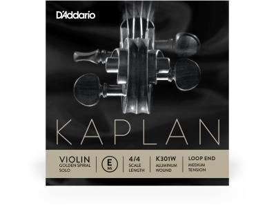 Kaplan Golden Spiral Solo Wound Loop End Violin E String 4/4 Scale MT