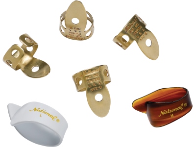 National Brass Finger Pick Bundle - 6 pack