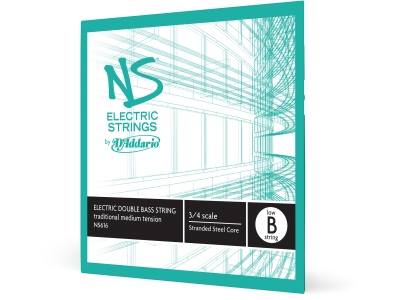 NS Electric Traditional Bass Single Low B String 3/4 Scale MT