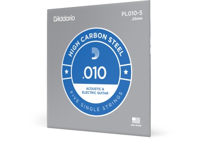 PL010-5 Plain Steel 010 5-pack