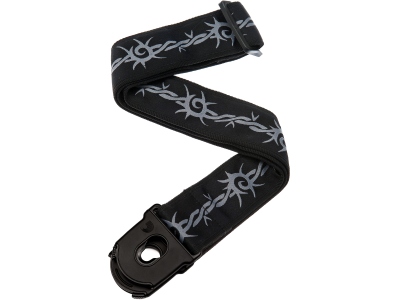 Planet Lock Guitar Strap Barbed Wire
