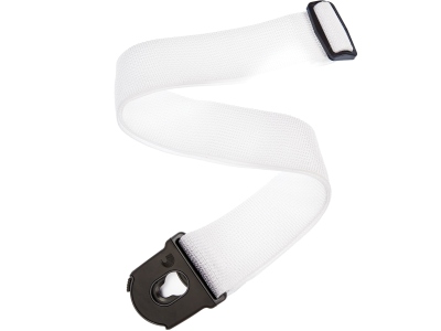 Planet Lock Guitar Strap Polypropylene White