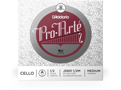 Pro-Arte Cello Single A String 1/2 Scale MT