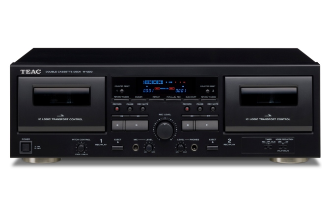 Deck dublu de casete Teac W-1200 Double Cassettedeck Black