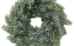 Decor crăciun Europalms Fir wreath, snowy, PE, 45cm