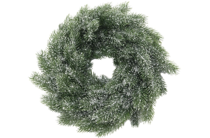 Decor crăciun Europalms Fir wreath, snowy, PE, 45cm