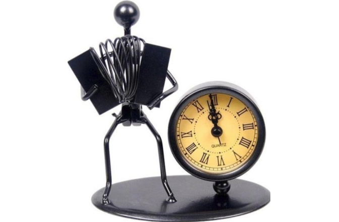 Decoratiune pentru camera Gewa sculptura cu ceas Acordeon
